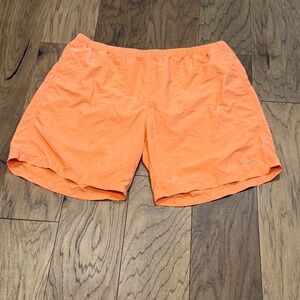 Simms Fishing Products Mens XXL Orange Nylon Mesh Lined Board Shorts Swim Trunks